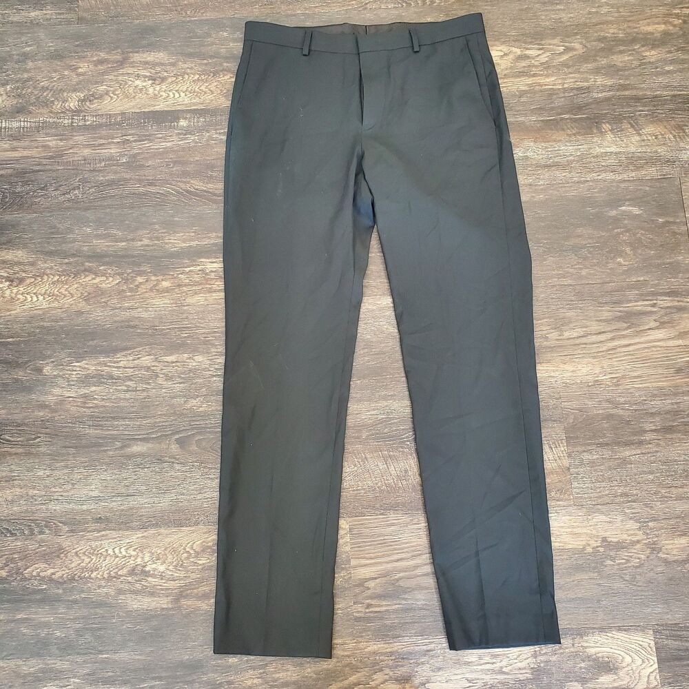 NWOT Men's Apt 9 34/32 Black Slacks Pants